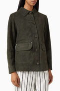 Vince Barn Jacket in Suede