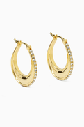 Jessica K B.O Lume Earrings in 24kt Gold-plated Copper