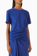 Christopher Esber Loop-back Orbit T-shirt in Cotton Blend