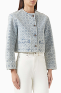 Tory Burch T-monogram Jacket in Denim