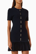 SANDRO Fitted Knit Mini Dress