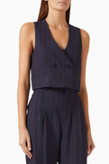 SANDRO Mirabeau Cropped Top
