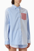 Solid & Striped Avril Button-down Shirt in Cotton Poplin