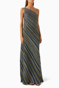 Missoni One-shoulder Dress in Viscose Blend