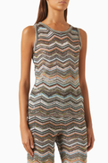 Missoni Sequin-embellished Top in Viscose Blend