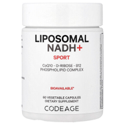 Codeage, Sport، Liposomal NADH+، 60 كبسولة نباتية