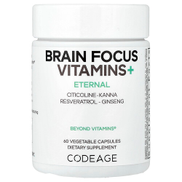 Codeage, Eternal, Brain Focus Vitamins+, 60 Vegetable Capsules