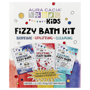 Aura Cacia, Kids, Fizzy Bath Kit, Variety , 3 Packets, 2.5 oz 70.9 g Each
