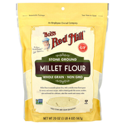 Bob's Red Mill, Stone Ground Millet Flour, Whole Grain, 20 oz 567 g