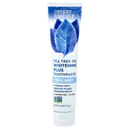 Desert Essence, Tea Tree Oil Whitening Plus Toothpaste, Cool Mint, 6.25 oz 176 g