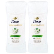 Dove, Advanced Care, Anti-Perspirant Deodorant, Cool Essentials, 2 Pack, 2.6 oz 74 g Each