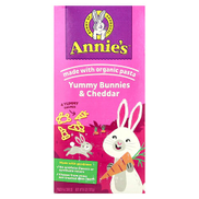 Annie's Homegrown, Yummy Bunnies & Cheddar، معكرونة وجبن، 6 أونصة 170 جم