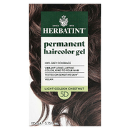 Herbatint, Permanent Haircolor Gel, 5D Light Golden Chestnut, 5.75 fl oz 170 ml