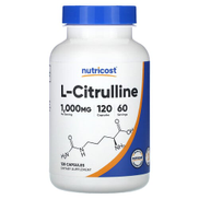 Nutricost, L-Citrulline, 120 Capsules 500 mg per Capsule