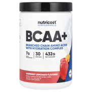 Nutricost, Performance, BCAA+, Raspberry Lemonade, 15.4 oz 432 g