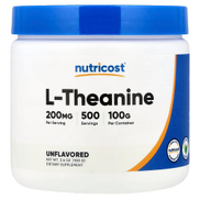 Nutricost, L-Theanine, Unflavored, 3.6 oz 100 g