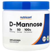 Nutricost, D-Mannose, Unflavored , 3.6 oz 100 g