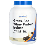 Nutricost, Grass-Fed Whey Protein Isolate, Vanilla, 5 lb 2,268 g