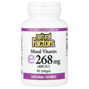 Natural Factors, Mixed Vitamin E, 268 mg 400 IU, 90 Softgels
