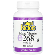 Natural Factors, Mixed Vitamin E, 268 mg 400 IU, 180 Softgels