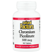 Natural Factors, Chromium Picolinate, 500 mcg, 90 Tablets