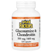 Natural Factors, Glucosamine & Chondroitin, 120 Capsules