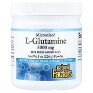 Natural Factors, Micronized L-Glutamine Powder, 8 oz 226 g