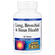 Natural Factors, Lung, Bronchial & Sinus Health, 45 Tablets