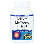Natural Factors, WellBetX, Mulberry Extract, 100 mg, 90 Capsules