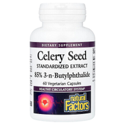 Natural Factors, Celery Seed, Standardized Extract, 60 Vegetarian Capsules