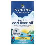 Nordic Naturals, Arctic Cod Liver Oil , Lemon, 90 Soft Gels