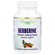 Paradise Herbs, Berberine , 500 mg, 60 Vegetarian Capsules