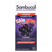 Sambucol, Kids, Black Elderberry, Advanced Immune Syrup, Ages 2+, 8,360 mg, 7.8 fl oz 230 ml