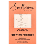 SheaMoisture, قطعة صابون، توهج متوهج، جوز الهند والكركديه، 8 أونصة 227 جم