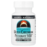Source Naturals, Ultra Chromium Picolinate 500 , 500 mcg, 120 Tablets
