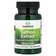 Swanson Vitamins, Saffron Extract, 30 mg, 60 Vegan Caps