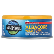 Wild Planet, Albacore Wild Tuna, No Salt Added, 5 oz 142 g