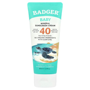 Badger, Baby Mineral Sunscreen Cream, SPF 40, Chamomile & Calendula, 2.9 fl oz 87 ml