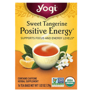 Yogi Tea, طاقة إيجابية، اليوسفي الحلو، 16 كيس شاي، 1.02 أونصة 29 جم
